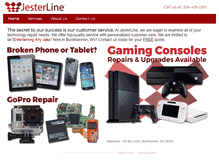 Tablet Screenshot of jesterline.com